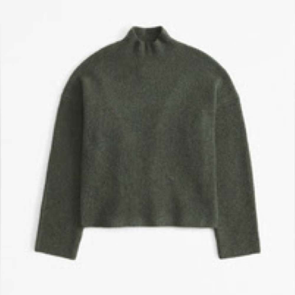 Abercrombie & Fitch Olive Green Turtleneck Sweater
